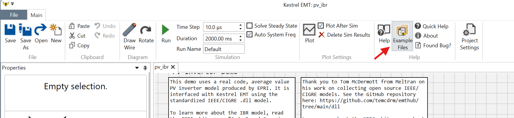 PV IBR Demo Screenshot