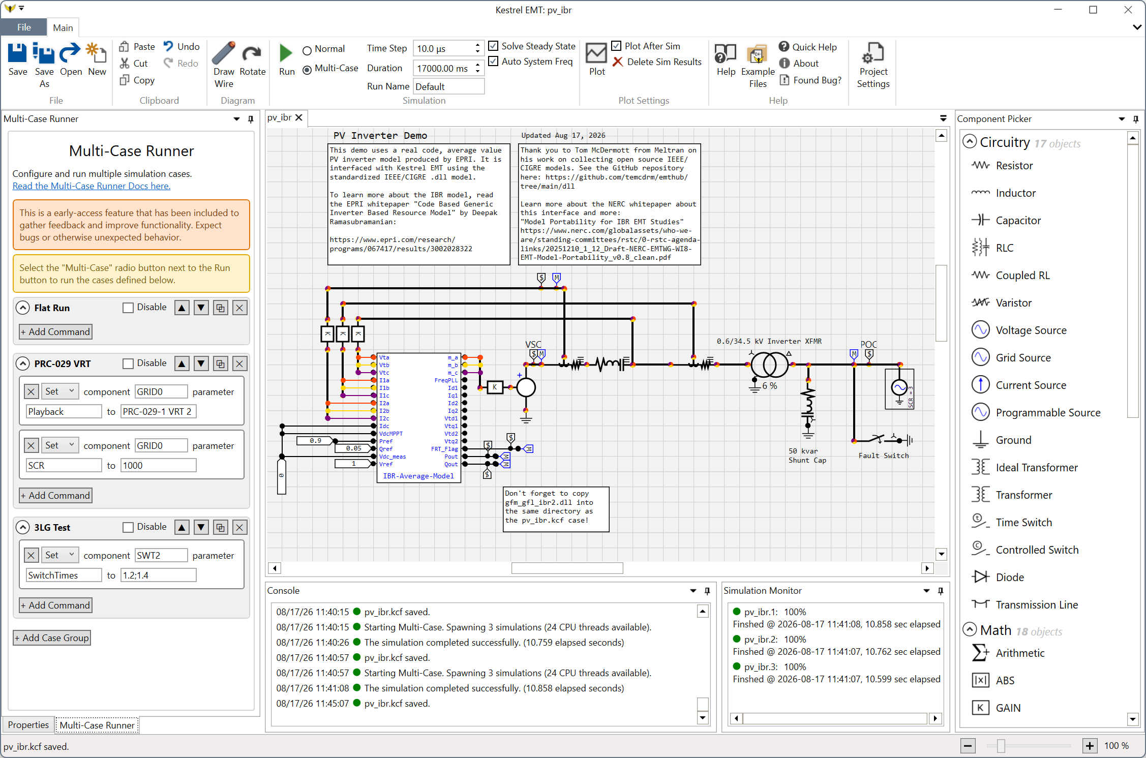 Kestrel EMT 2026.7 Screenshot